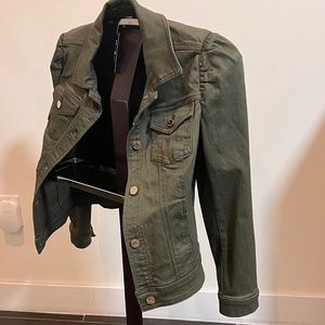 NWT WHBM Pret Twill Jacket Army green